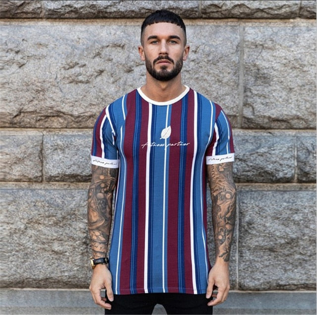 Streetwear high quality men's T-shirt brand clothing 2019 summer new fashion casual design men's T-shirt Slim print T-shirt male