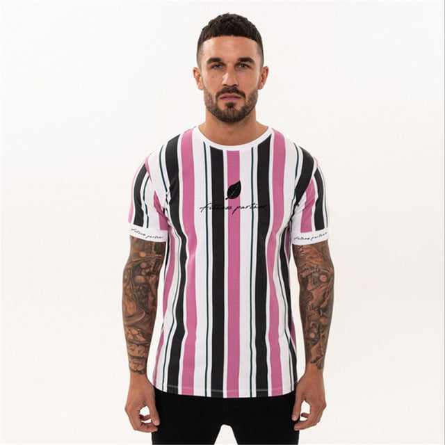 Streetwear high quality men's T-shirt brand clothing 2019 summer new fashion casual design men's T-shirt Slim print T-shirt male