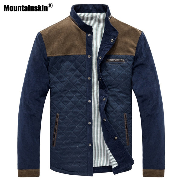 Mountainskin Spring Autumn Men's Jacket Baseball Uniform Slim Casual Coat Mens Brand Clothing Fashion Coats Male Outerwear SA507